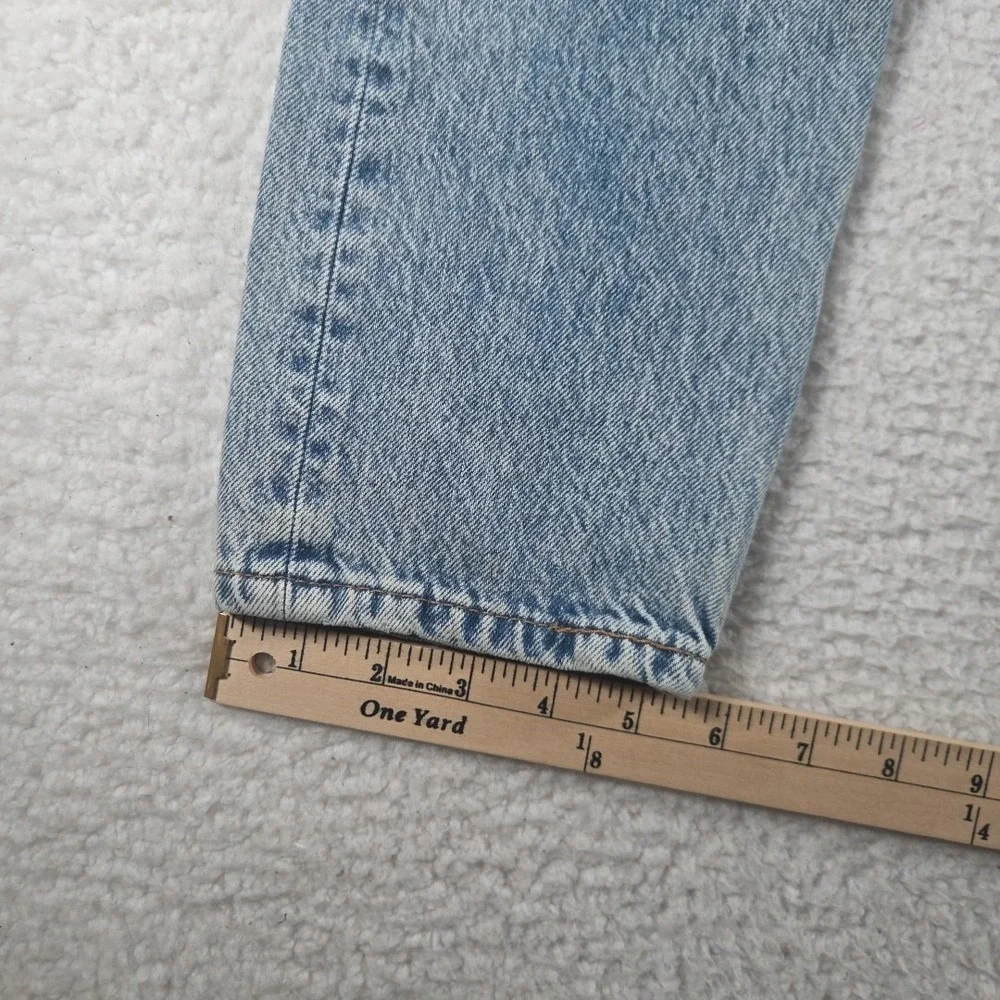 Levis 512 Mens Jeans 30X30 Blue‎ Straight Distressed Light Wash Flannel Accent